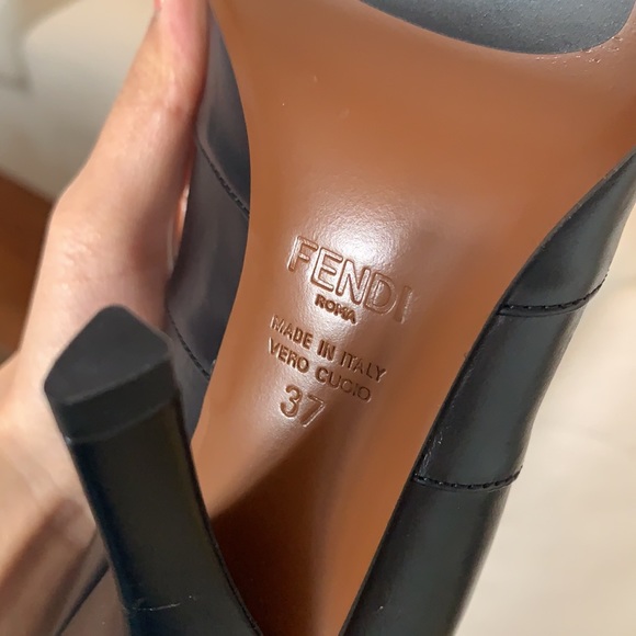 Fendi leather & knit sock boots - Picture 5 of 6